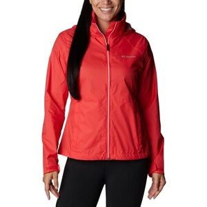 Columbia Red Hibiscus Switchback lll Packable Hood Jacket